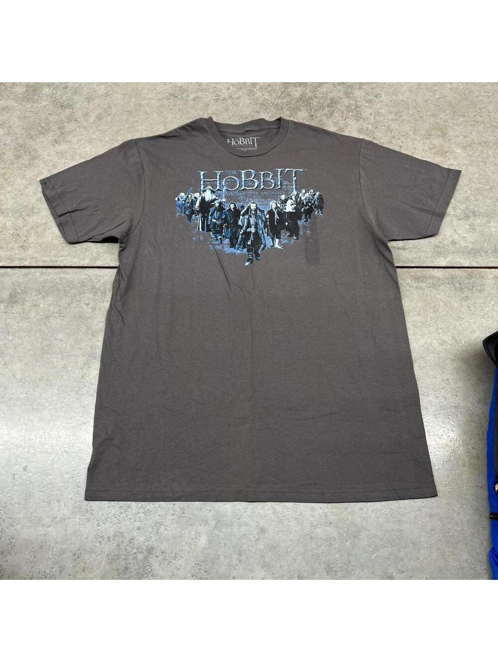 vintage the hobbit an unexpected journey grey movie shirt size xl